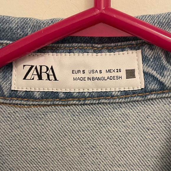 ZARA NWT Denim Jumpsuit Size Small - Picture 4 of 6